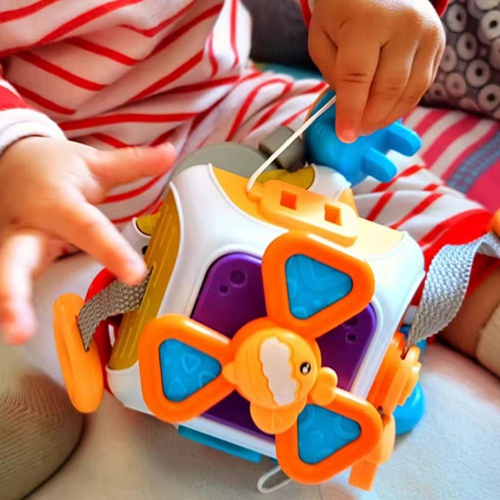 Parent-child Interactive Montessori Sensory Toys Puzzle Baby Busy Cube  Children Girls Boys