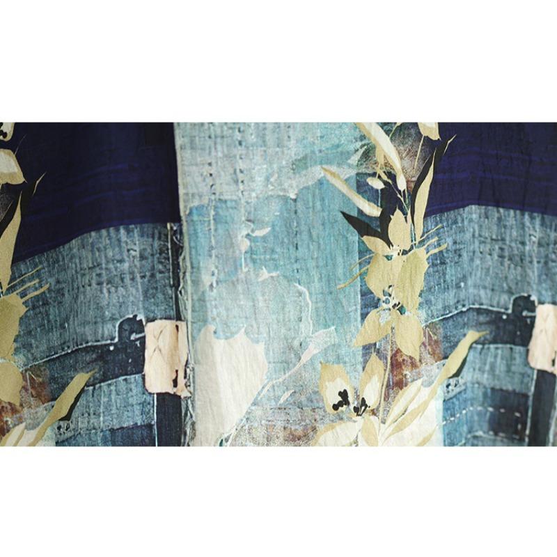 Letnia bawełniana lniana bluzka w stylu etnicznym z luźnym dużym rozmiarem, z okrągłym dekoltem, damska koszulka z krótkim rękawem