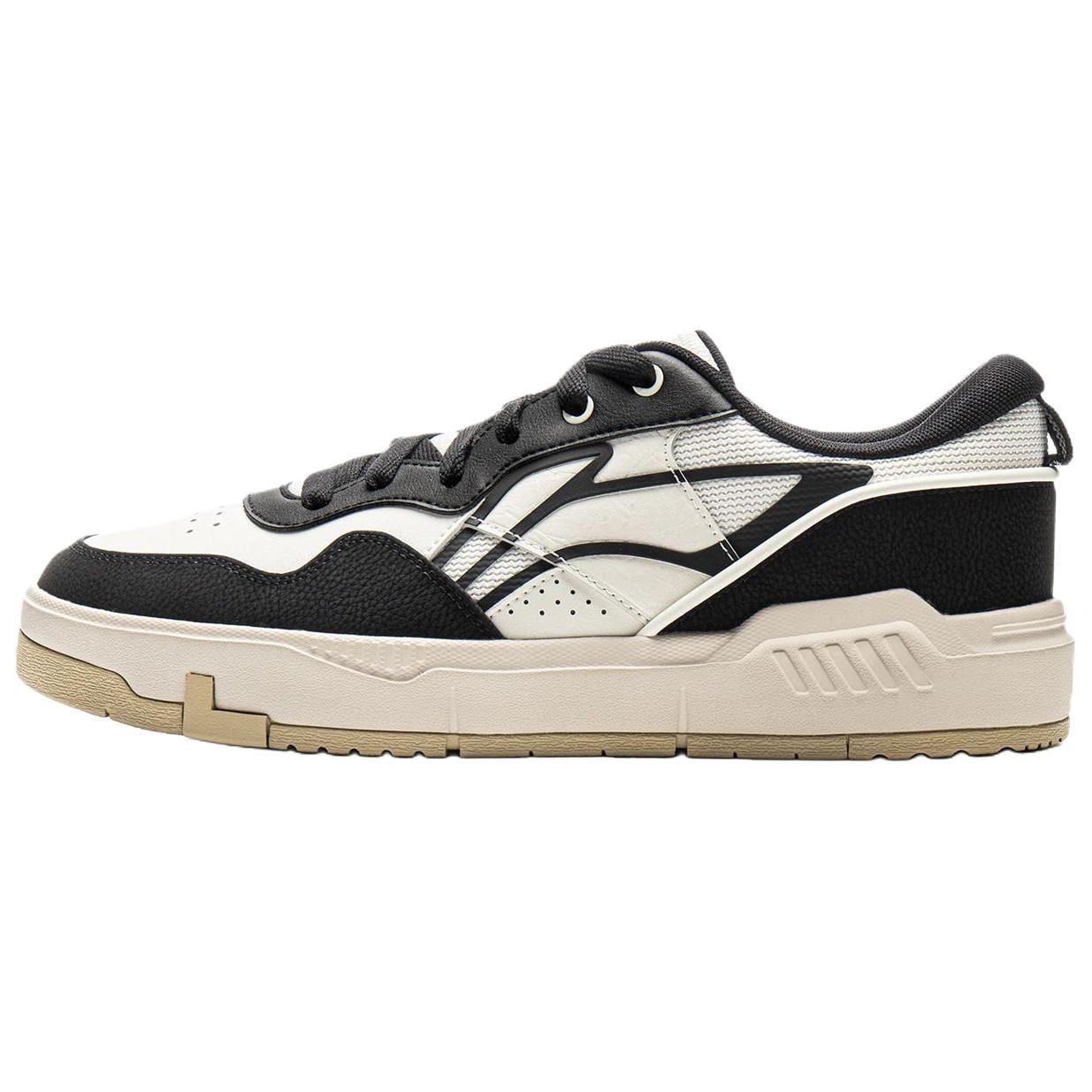 

Новые LiNing Common 80-е Износостойкие Дышащие Низкие Кеды для Скейтборда Мужские Черно-Белые AGCV207-2 41.5