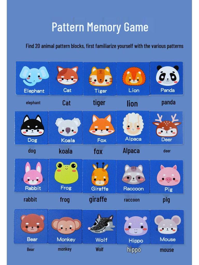 Kids' Logical Thinking Puzzle Game – Educational Parent-Child Match & Concentration Toy