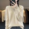 Women's Fall/Winter V-Neck Hooded Pullover Sweatshirt Cropped Knit Sweater