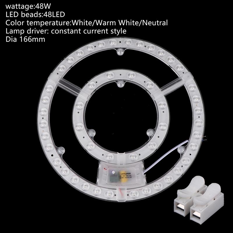 1 Sada 12W 18W 24W 36W 48W LED Panel Panelové Světlo Náhrada Stropní Ventilátor Nástěnné Svítidlo Kulatý Modul 220V LED Stropní Světlo Modul
