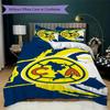 American Soccer Clubs Pattern Bedding uilt Set uilt Cover Pillowcase Home Decoration Birthday Gift (1 * duvet cover + 2 * pillowcase without core)05