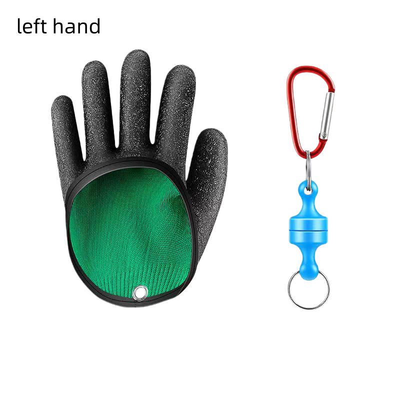 One-Hand Magnet Fishing Gloves - Quick-Dry Anti-Slip Grip for Ocean, Lake & River Fishing, Heavy-Duty & Secure