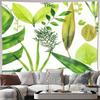 Botanical Tapestry Greenery Wall Hanging Nature Decor Tropical Leaves Dorm Room Aesthetic Wall Art Home Decor Living Room Bedroo