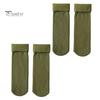 2 Pairs Women Winter Socks Mid-tube Solid Color High Elasticity Keep Warm Lightweight Comfort Warmth Daily Socks Sport Socks