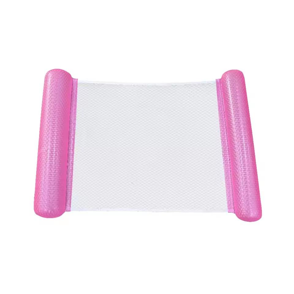1 PC Gradient Sparkling fruiHanging Bed Thickened Pvc Swimming Inflatable Floating Bed Foldable Suitable For Beach Pool Parties