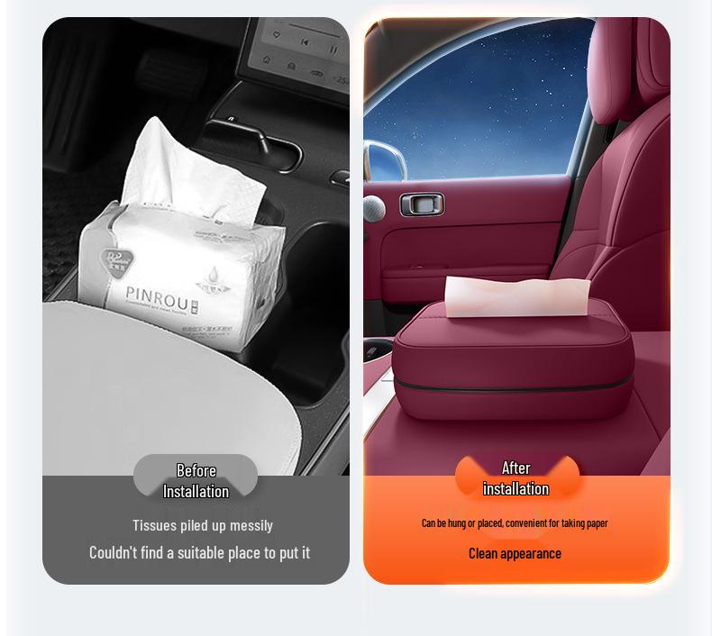 Voyah Taishan Car Tissue Box: Fits 26 Models, Armrest Mount, Seat Hanging, Interior Accessory.