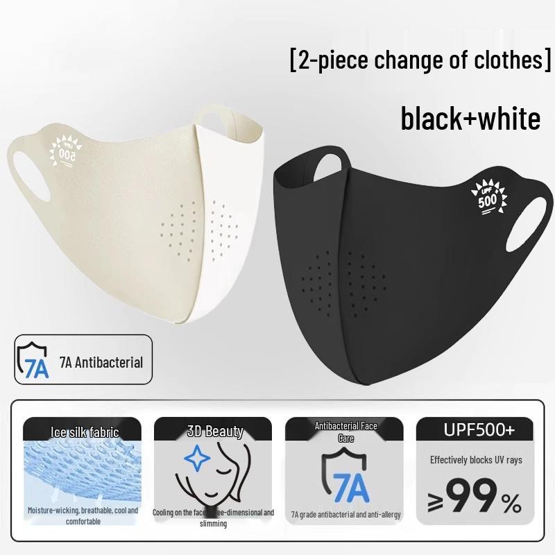 2025 Women's Anti-UV Ice Silk Full Face Sunshade Mask with Eye Protection - Breathable Summer Design