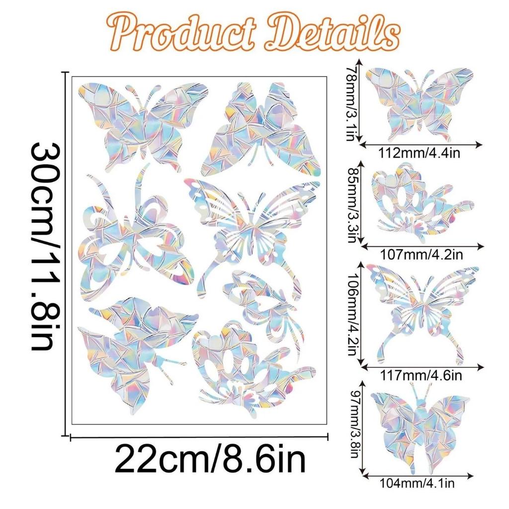 Christmas Windows Rainbow Prism Stickers Rainbow Film for Window Glass Clings Static Removable Suncatcher Decal Sticker