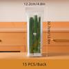 50/15Pcs Long Strip Food Sealing Bags Thickened Food Fresh-keeping Storage Bag Reusable Refrigerator Packaging Organizer Bags