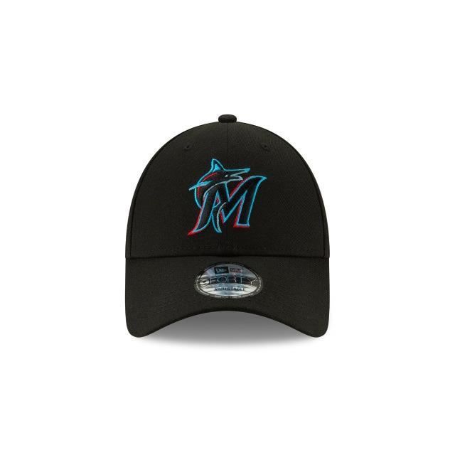 Casquette - New Era - 9FORTY - Miami Marlins - Noir - Ajustable - 100% Polyester