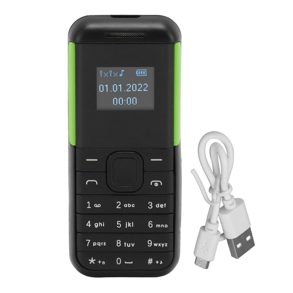 Mini Celular Bluetooth Player de Som Tela de 0,66 polegadas Longo Tempo de Espera Mini Celular 2G Multifuncional para Viagem para Crianças