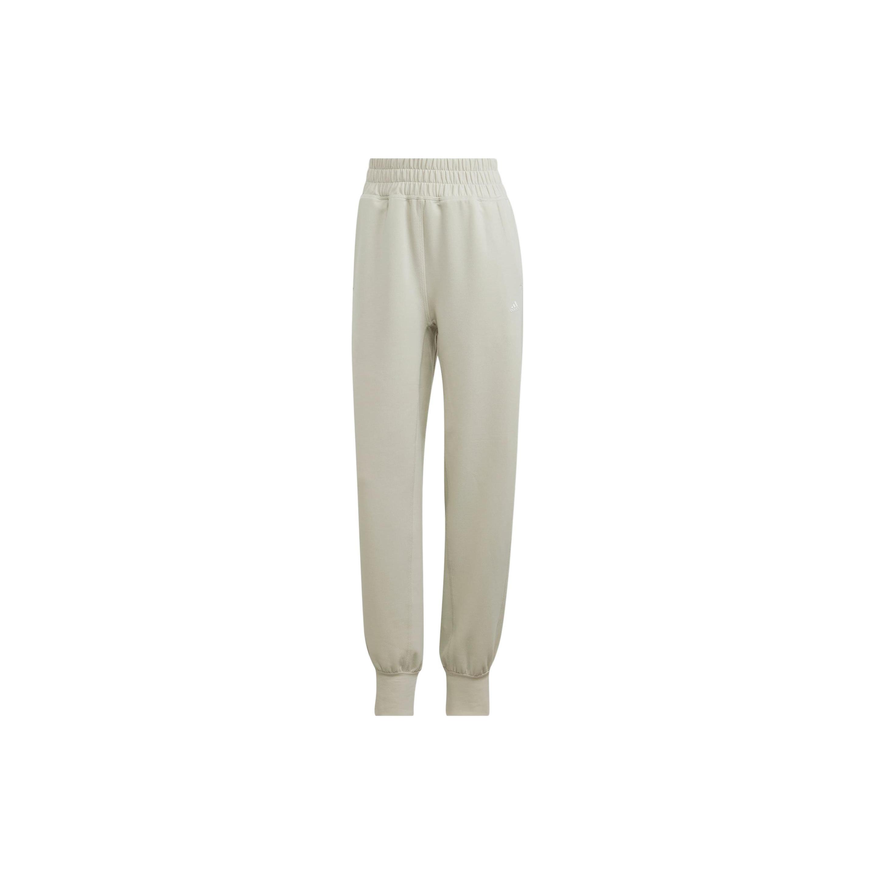 (WMNS) adidas AEROREADY Studio Pants Asia Sizing  Beige  Women s HK2364 M