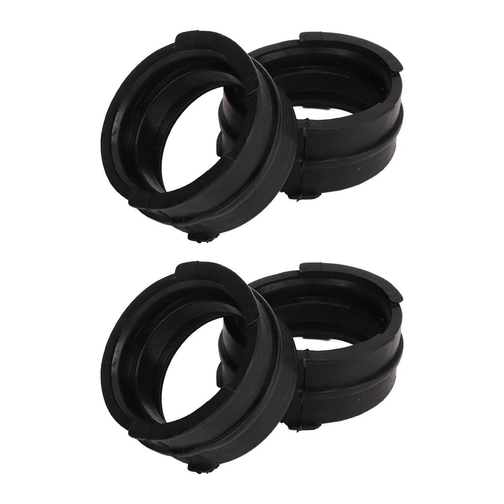 4 Stück Vergaser Ansaugkrümmer Stutzen Verbindungen Schwarz Gummi Ersatz für Magna VTR250 VT250 MC20