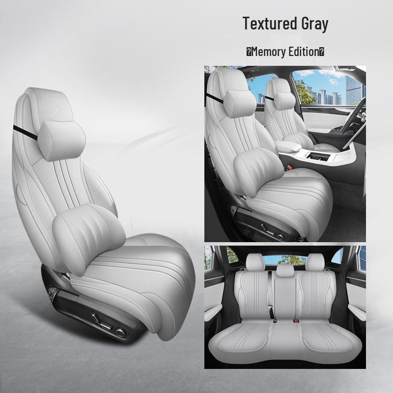 Galaxy L7 Full Leather Car Seat Cushion - Universal Four Seasons Set for Five-Seaters