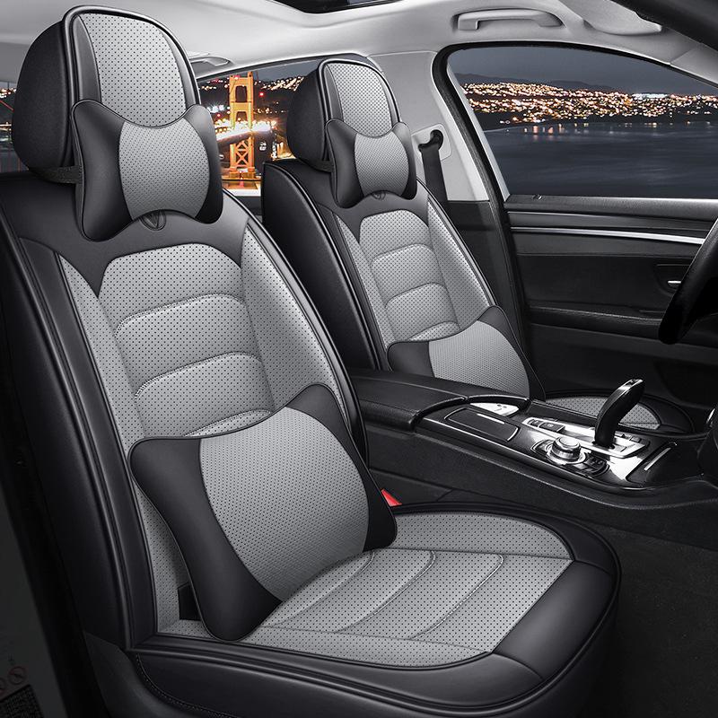Diamond Series Nappa Leather Full Wrap Car Seat Cover - Sporty Universal Fit Seat Cushion.