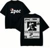 Tupac Shakur Per Regalo Fan Maglietta Unisex Unisex Harajuku Oversize Unisex Manica Corta Streetwear Alta Qualità Coppie Classica Morbida