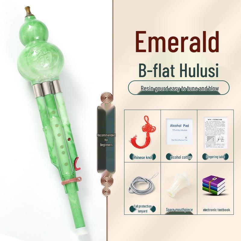 Beginner Hulusi Gourd Flute for Primary School Students - Ethnic B-flat and C Key Musical Instrument