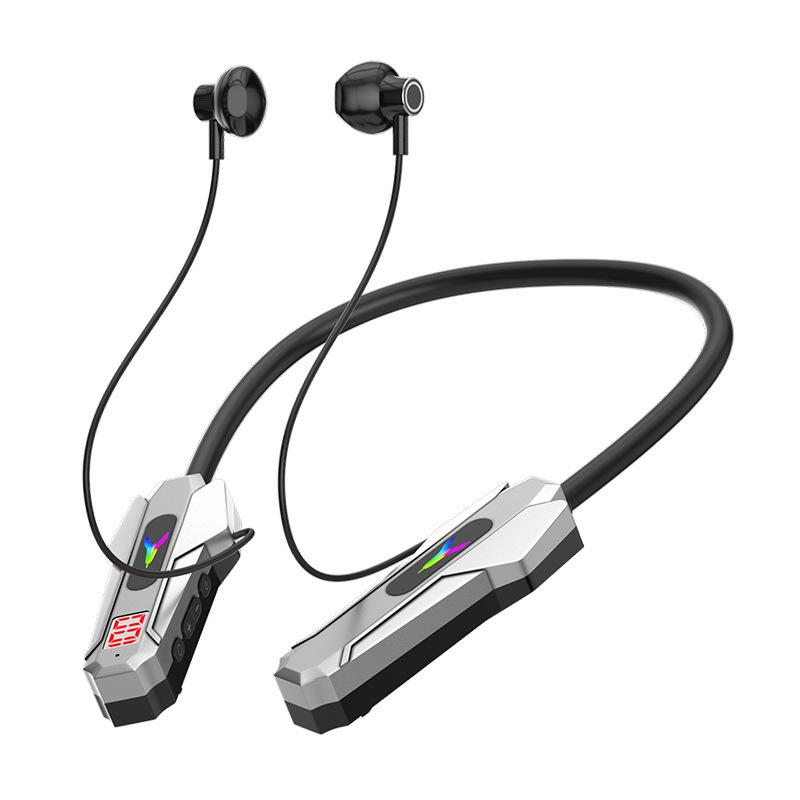Esports Bluetooth Neckband Wireless Earbuds - Low Latency, Sound Positioning, Card Slot.