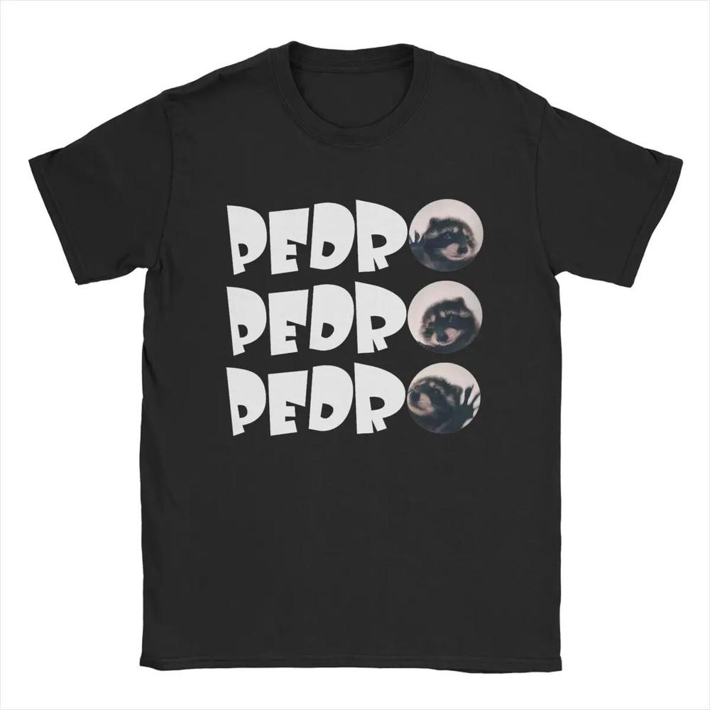 Men#039;s TShirt Pedro The Dancing Raccoon Funny Cotton Tee Shirt Short Sleeve T Sh Unisex T-Shirt XXXL