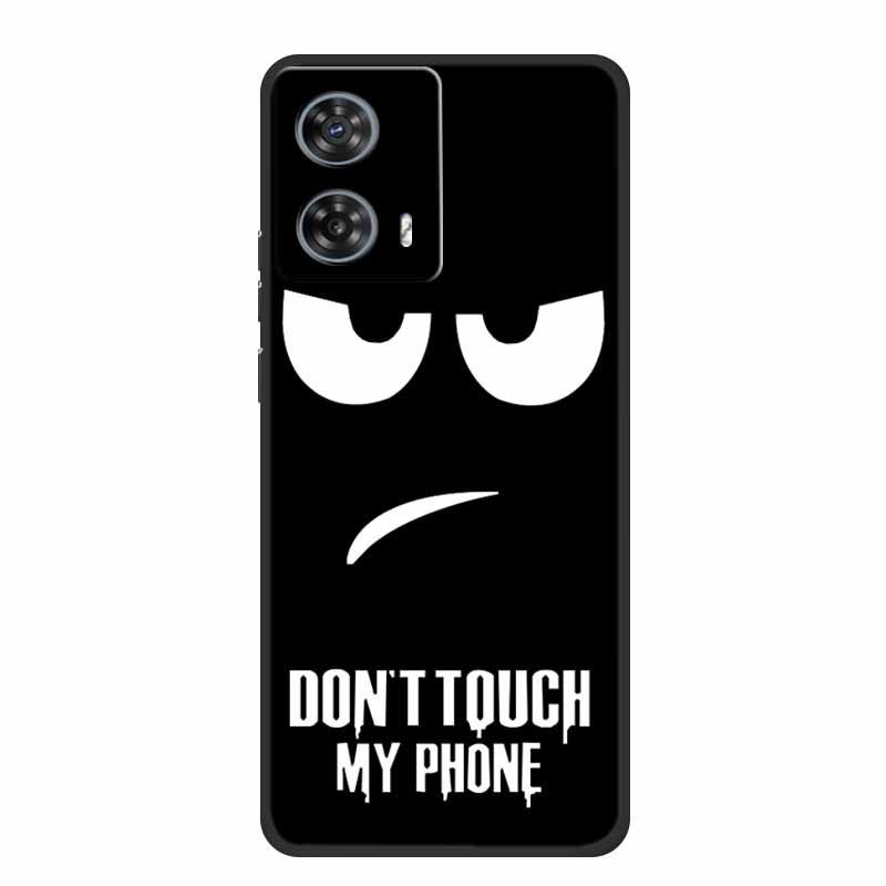 Phone Case For Motorola Edge 50 Fusion Back Cover Case Black Silicone Soft Coque For Moto Edge 50 Fusion Case 6.7" Funda Shell