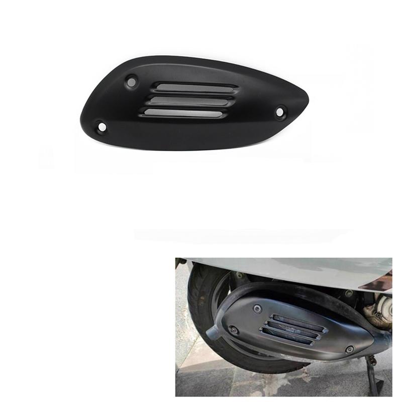 1 PCS Motorcycle Exhaust Pipe Cover Right Muffler Heat Shield Case Parts Accessories For VESPA GTS 125 250 300 GTV GTE 2013-2025