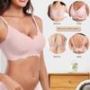 Plus Size Wireless Seamless Soft Support Anti Sagging Gathering Bra For Women