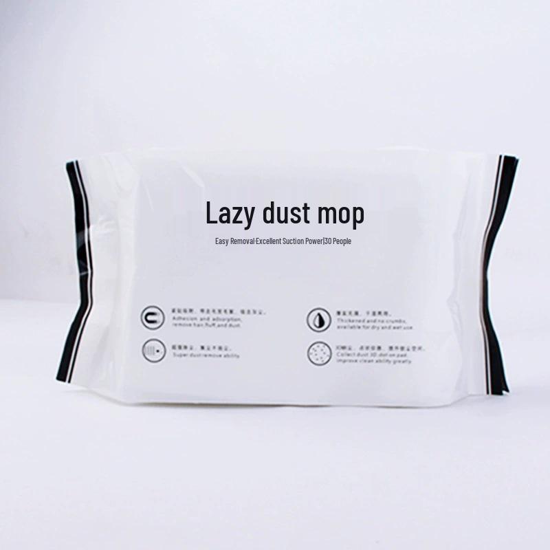 Mop Eletrostático para Remoção de Pó: Mãos-Livres, Rotativo, Uso Duplo Molhado e Seco, Mop Plano Descartável