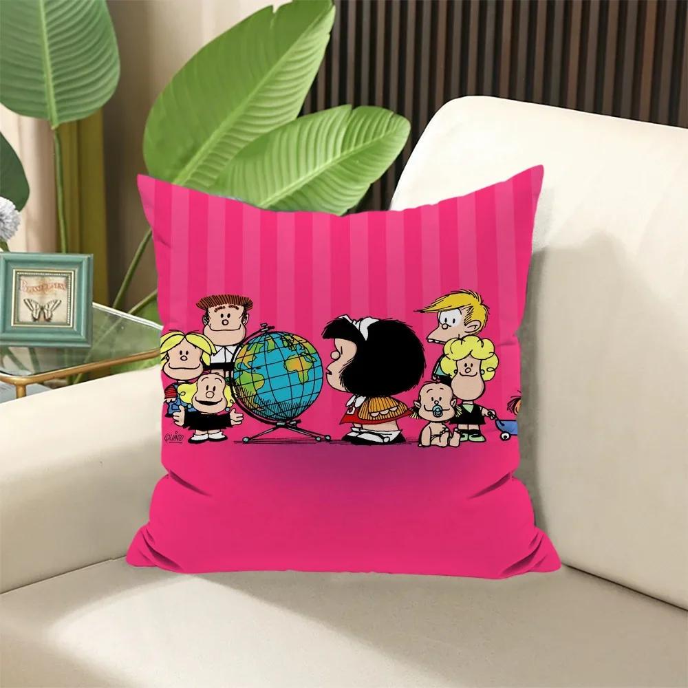Fall Pillow Cover X Mafalda Decorative Pillows for Sofa Cushion Covers Pillowcase Cushions Home Decor X Body Bed