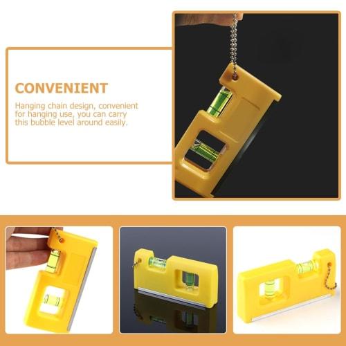 DOITOOL Mini Level, Small Level, High-Precision Vertical Level, Level Tool, Compact and Cute, Small Level Bubble Level, Bubble Measuring Instrument, L