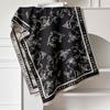 Scarf Women'S Winter Flowers Versatile Premium Feeling Imitation Cashmere Tassel Letter Large Shawl Trend Warm Scarf