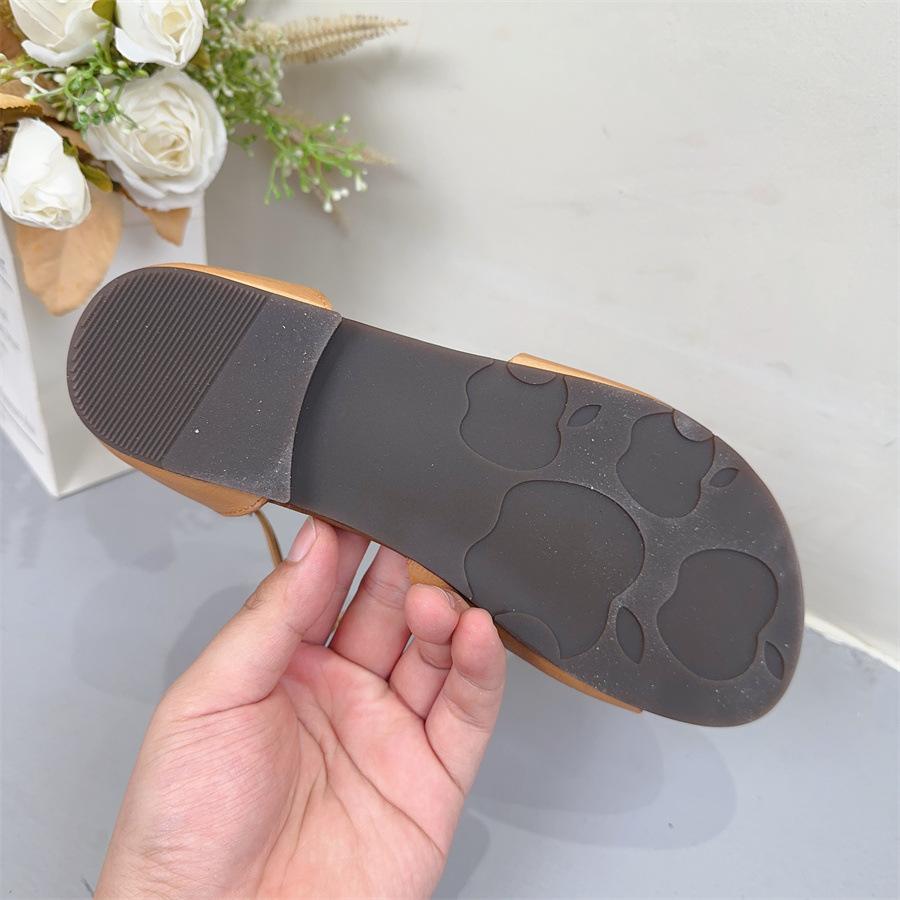 Johnature Genuine Leather Flat Sandals Handmade Leisure Peep Toe Belt Buckle Soft Sole Women's Shoes
