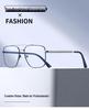 Fashionable High-End Men's Full-Rim Lightweight Metal Glasses with Prescription Lenses for Myopia