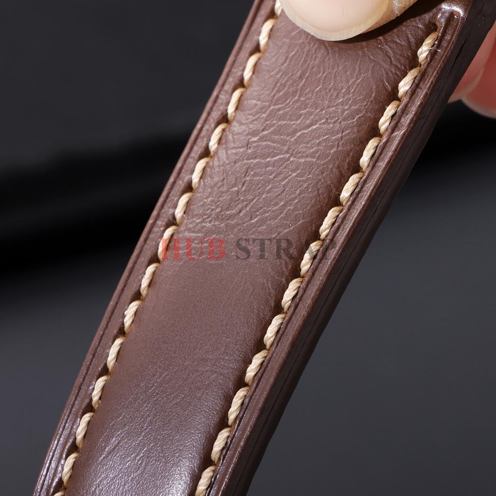 20mm 22mm 24mm 26mm Cowhide Universal Watch Strap for Omega for Panerai Vintage Soft Business Brown Bracelet for Men Women