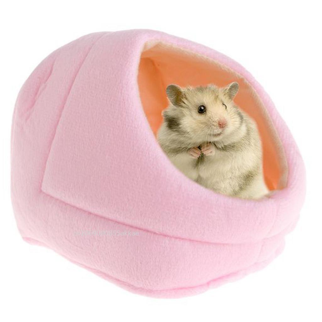 Winter Warm Hamster Bed Soft Fleece Nest Small Animal House Squirrel Hedgehog Chinchillas Mattress House Hamster Accessories