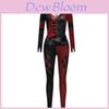 Harley Quinn Halloween Cosplay Kostüm für Damen Rollenspiel