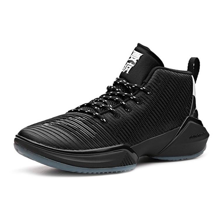 ANTA Basketball Shoes Men's Mid top Black/White 11831111-1