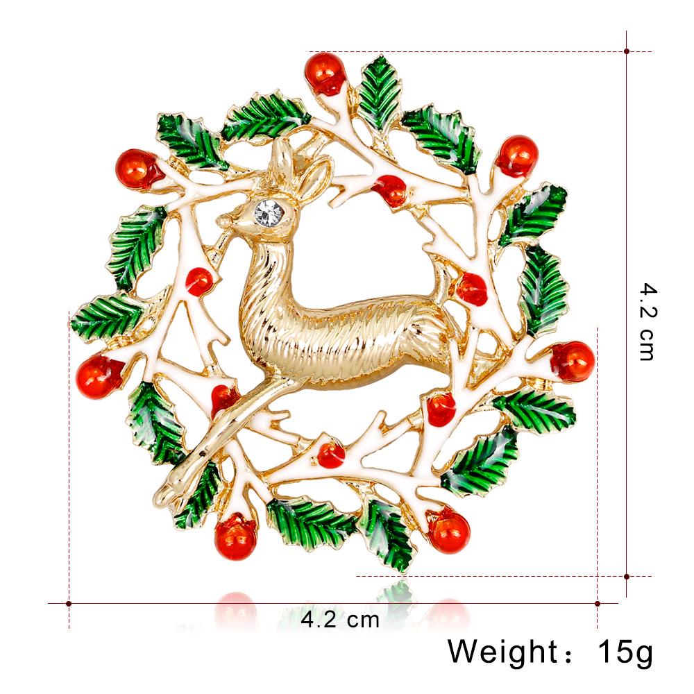 Fashion Brooch Cartoon Personal Christmas Elk Brooch