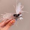 Children Korean Colorful Boutique Feather Butterfly Hair Clip Fairy Beauty Princess Girl Headdress Side Card Accessories