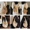 Tasche mit großer Kapazität Damen neue trendige Mode gewebte Schultertasche Tragetasche mit großer Kapazität Strohtasche