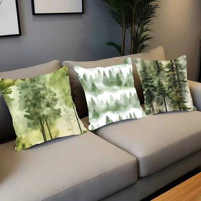 Housse de coussin Arbre de forêt Décoration d'intérieur Jeté pour canapé lit voiture Décoration de pièce Idée cadeau