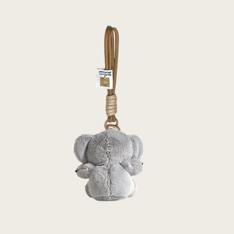 Cartoon Plush Koala Toy Pendant Cute Tree Kangaroo Doll Car Keychain Couple Exquisite Bag Pendant Cute