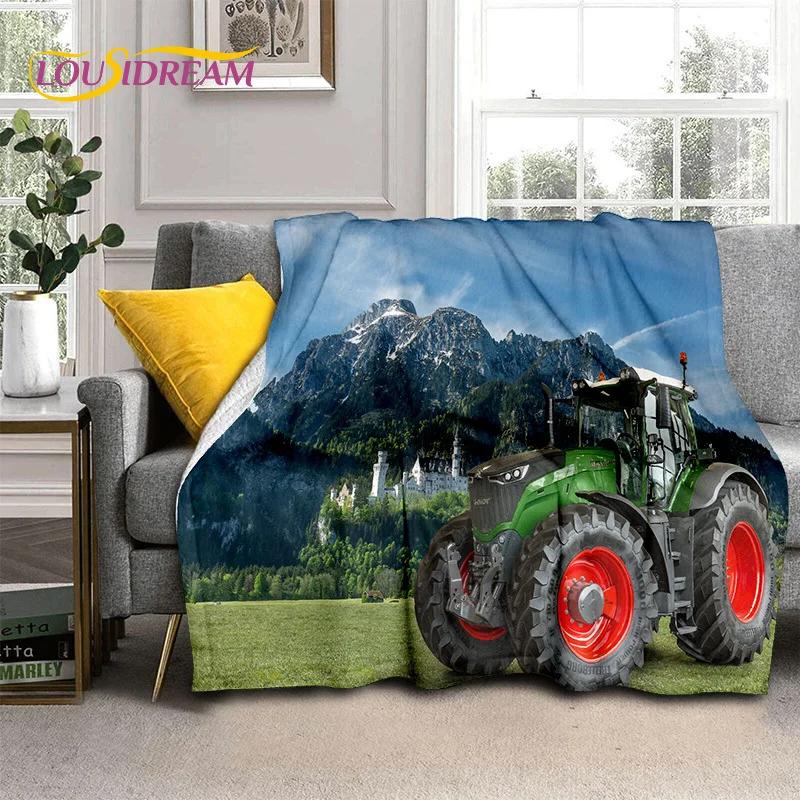 27 Style Truck Retro 3D Tractor Car Blanket,Soft Throw Blanket for Home Bedroom Bed Sofa Picnic Travel Office Cover Child Gift