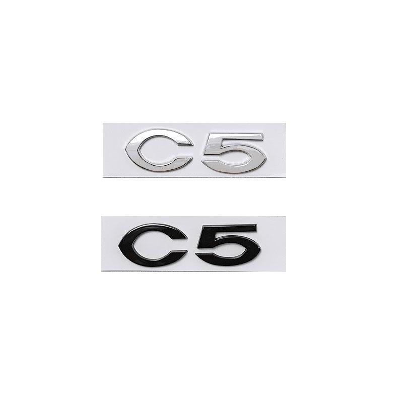 Pegatinas de coche con logo C2 C4 C5 para Citroen C2 C4 C5 maletero trasero etiqueta de modificación de personalidad tridimensional 3D emblema de refit