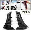 Car Styling Exterior Accessories 1 Pair Universal Black Carbon Car Fender Side Vents Air Intake Hole Grille Sticker Cover