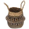 Foldable Handheld Flower Pot Grass Woven Basket For Fresh Dried Flowers Home Decor Storage Diy Planter Indoor Plant Holder