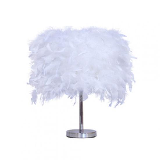 

Скандинавский современный роскошный ресторанный сетчатый прикроватный светильник с красным пером и цветными перьями 3