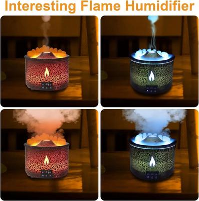 Flame Air Humidifier Light Ultrasonic Essential Oil  Diffuser for  Room Fragrance Jellyfish Mist Smoke Steamers