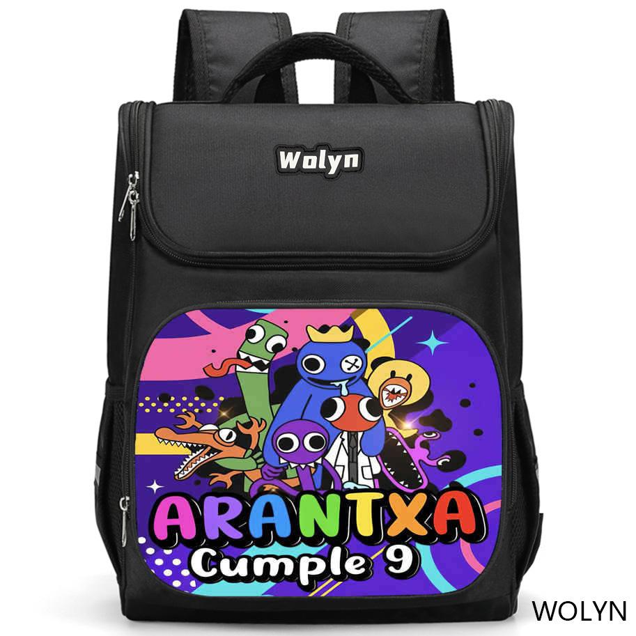 Zaino Rainbow Friends, Di Alto Valore, Casual, Resistente all'Usura, Grande Capacità, Protezione della Colonna Vertebrale e Anti-Gobba, Uno Zaino Leggero Indispensabile